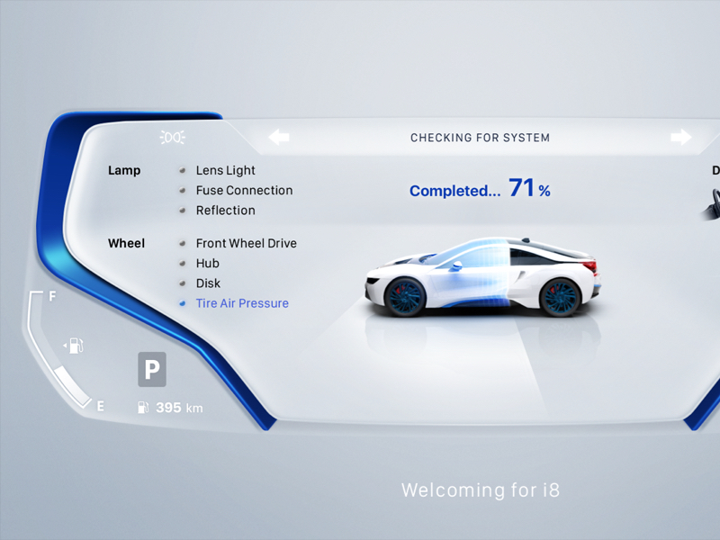 BMW i8 Concept Cluster