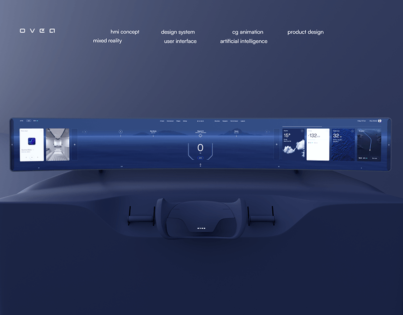 Ovea 船舶概念 HMI 界面 UI/UX 3D